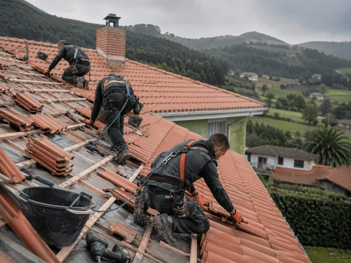 Reparación de tejados en viviendas y comunidades de vecinos en Asturias